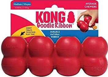 JUGUETE KONG RIBBON MEDIUM ROJO
