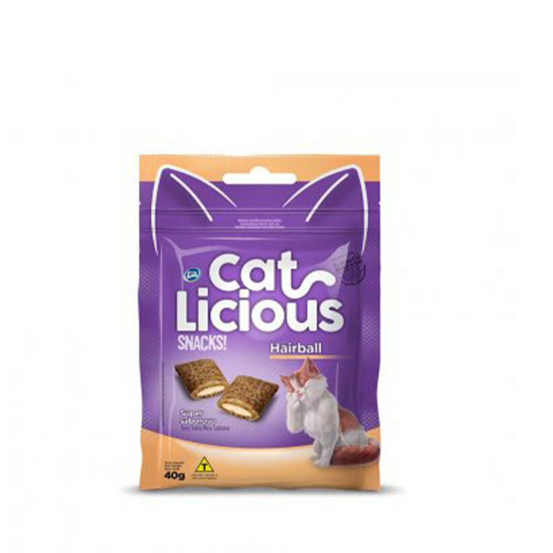 SNACKS GATO  CAT LICIOUS HAIRBALL 40 g