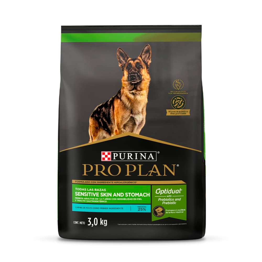 Pro Plan Perro Sensitive Skin & Stomach – Pavo y Probióticos
