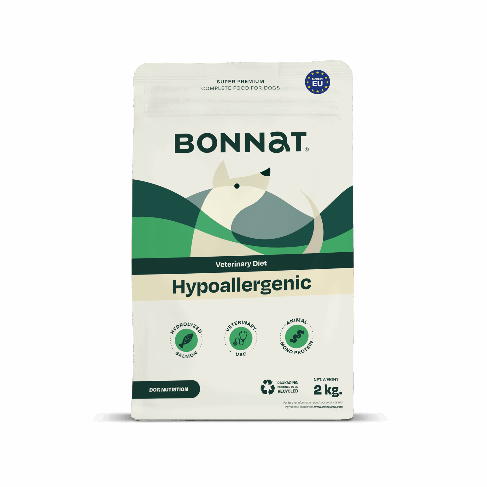 BONNAT PERRO ADULTO VETERINARY HYPOALLERGENIC 2KG