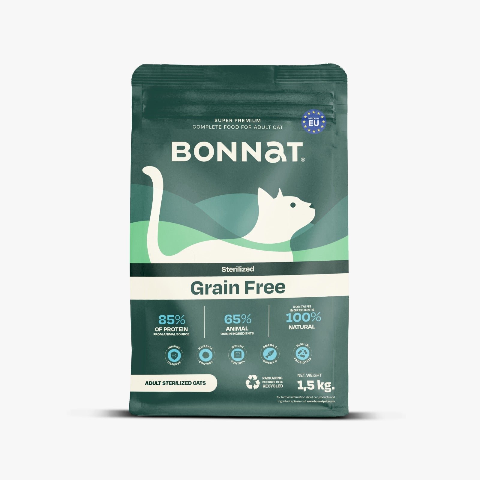 BONNAT GATO ADULTO ESTERILIZADO GRAIN FREE 1.5 KG