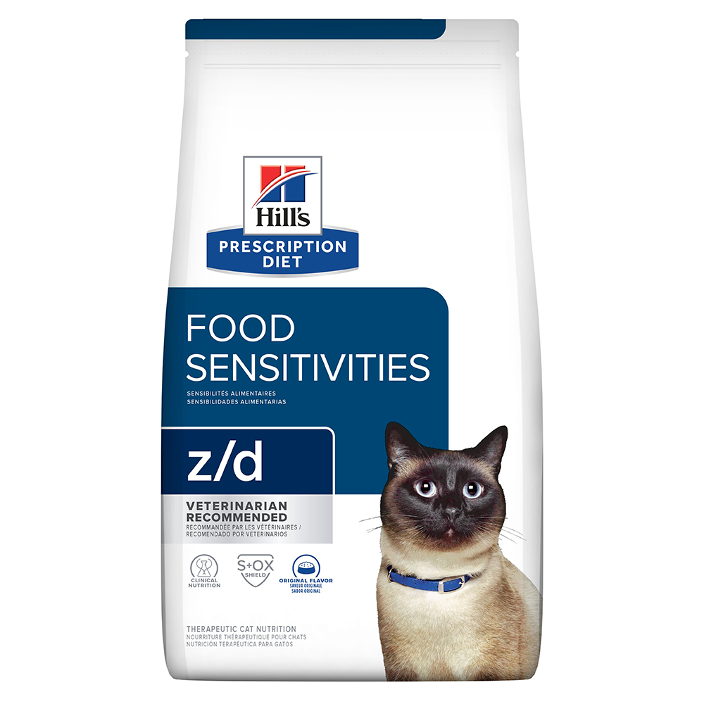 HILLS GATO FOOD SENSITIVITES Z/D  4 LB