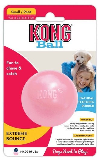 JUGUETE KONG PUPPY CAUCHO BALL SMALL