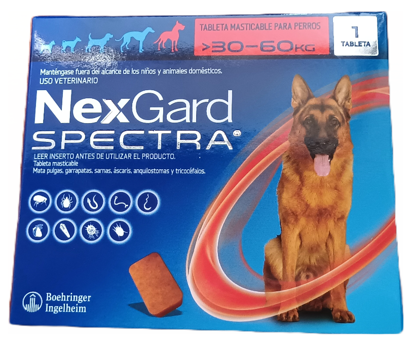 NEXGARD SPECTRA 30-60 KGS X1 DOSIS