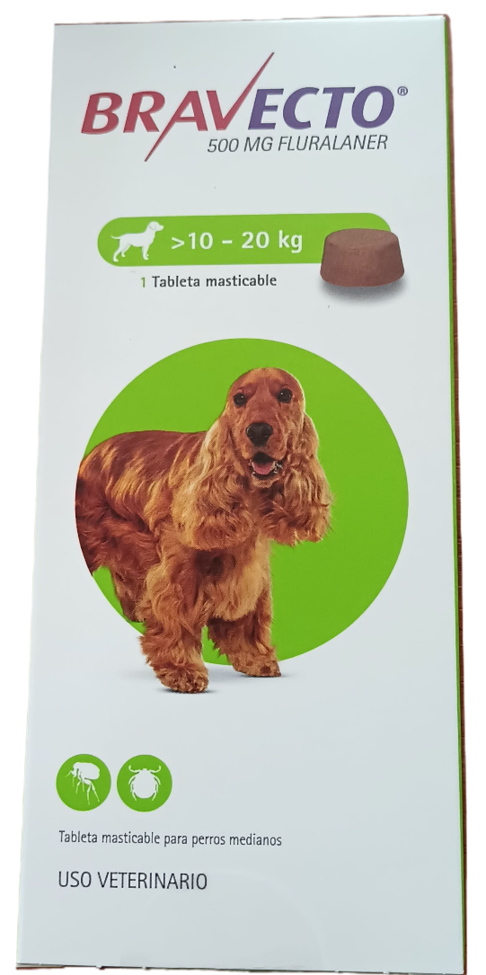 BRAVECTO 1TAB 10 KG-20 KG perro