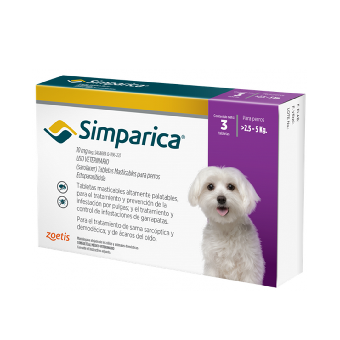 SIMPARICA 10 Mg UNIDAD