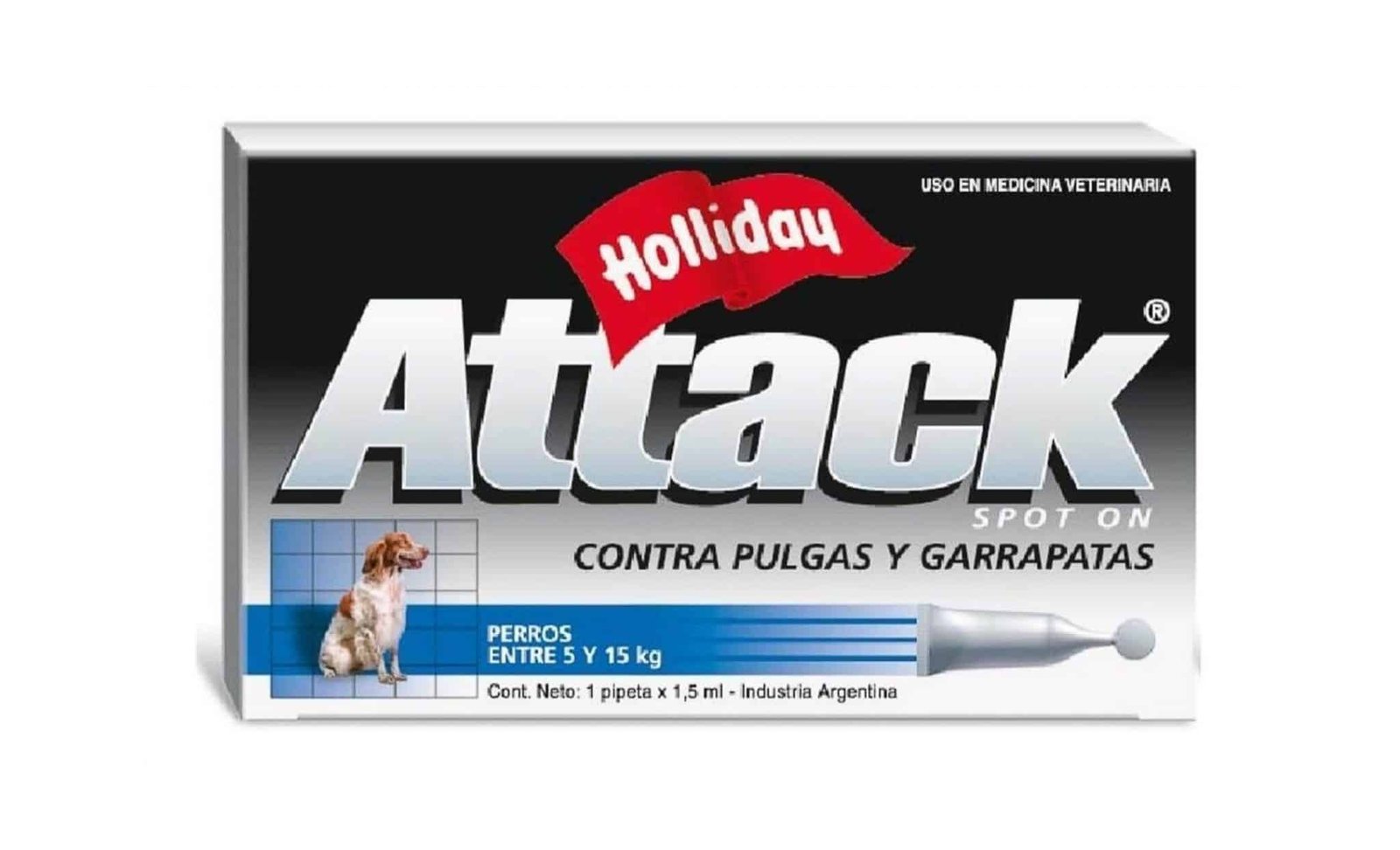 ATTACK PERRO 5 A 15 KG 1,5 ML