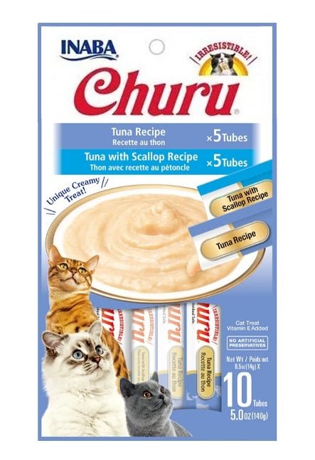 CHURU GATO ATUN VIEIRA Y ATUN 10 UNIDADES