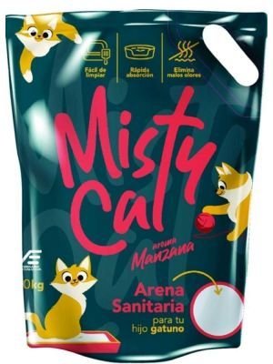 ARENA MISTY CAT MANZANA 4.5 KG Y 10 KG