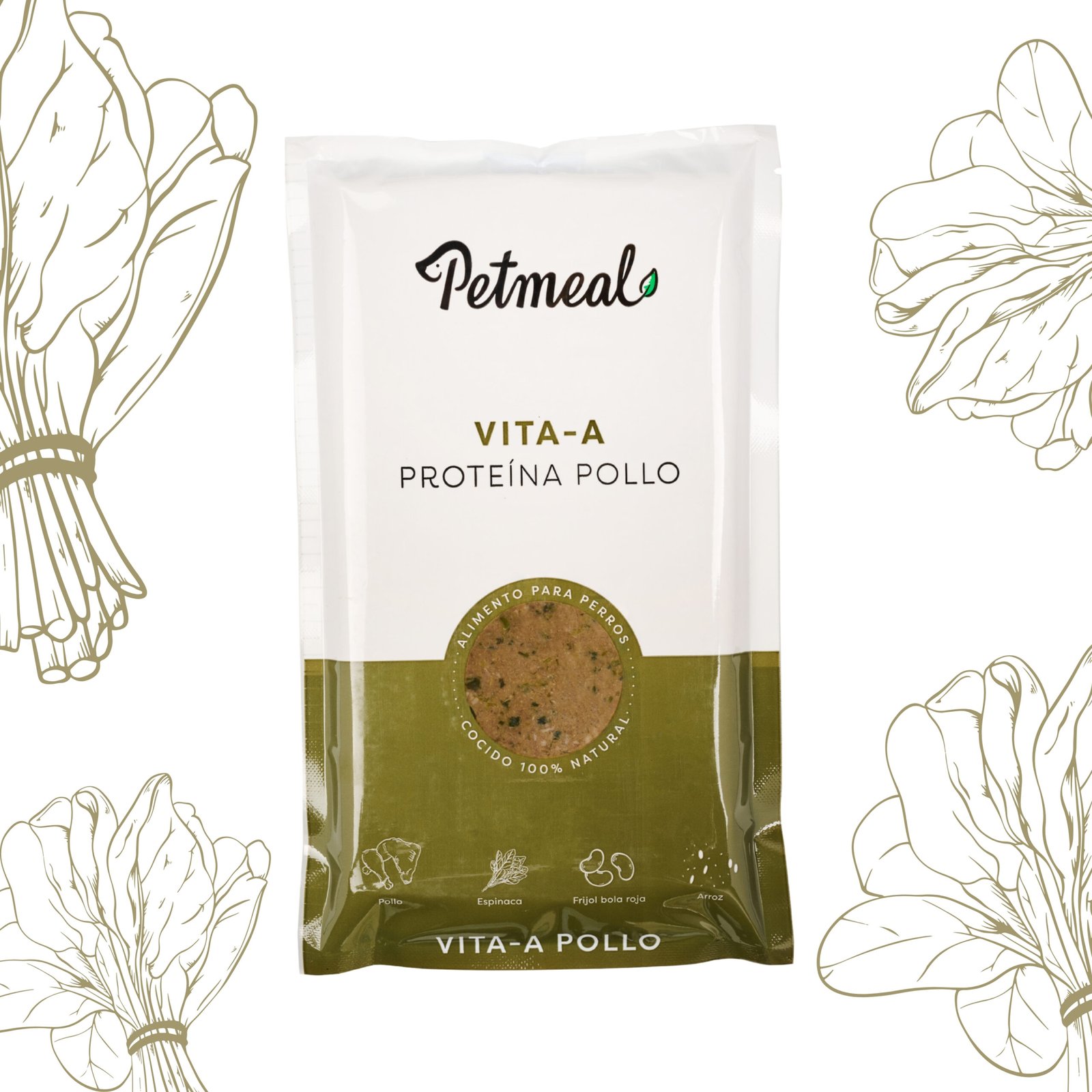 Petmeal Dieta Cocida Natural Perros – Vita A Pollo (500 g)